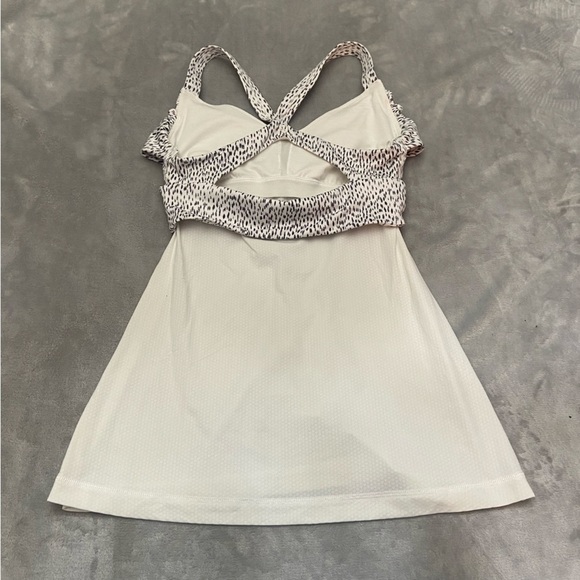 Lululemon Wrap It Up Tank Top Dottie Dash White Black/White 21951 - Picture 10 of 10